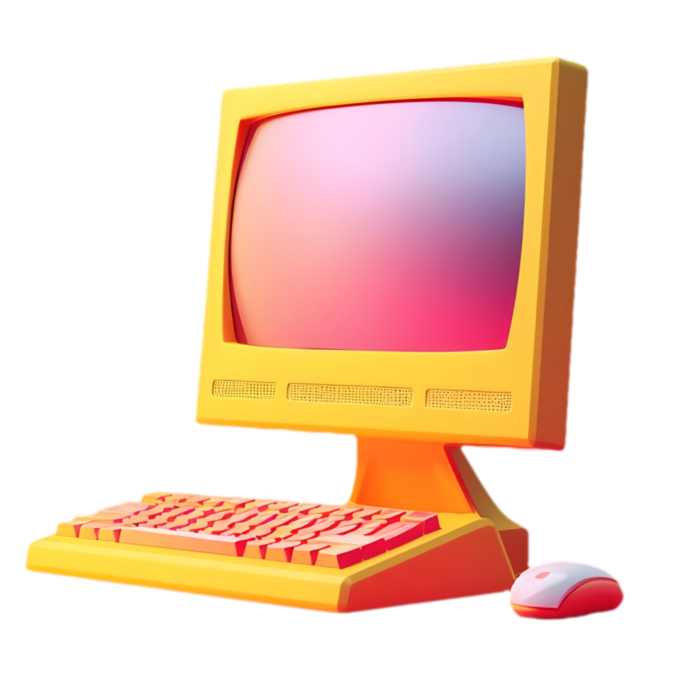 AI generated Png of Laptop against transparent Background