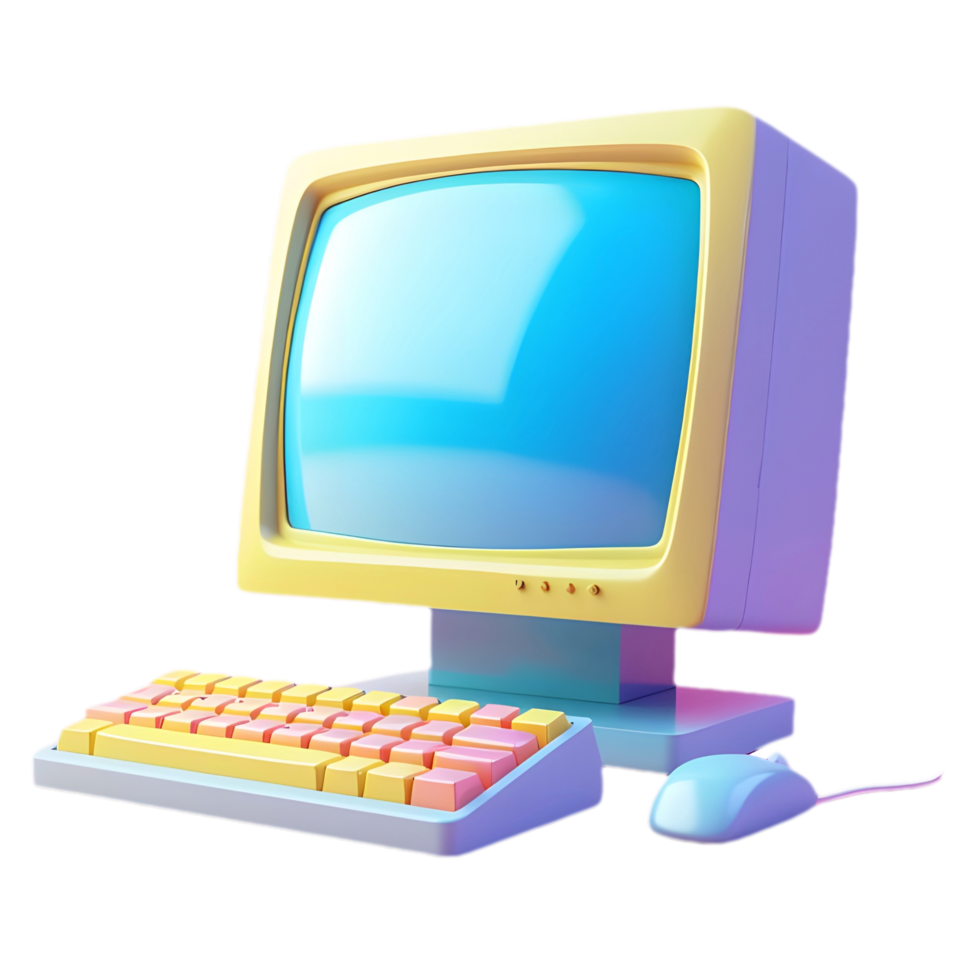 AI generated Png of Laptop against transparent Background