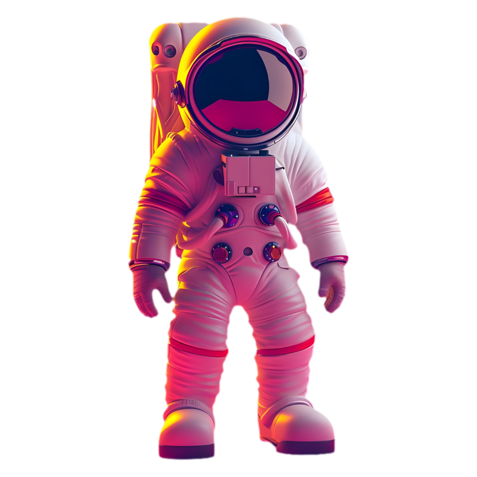 AI generated Png of Astronaut against transparent Background