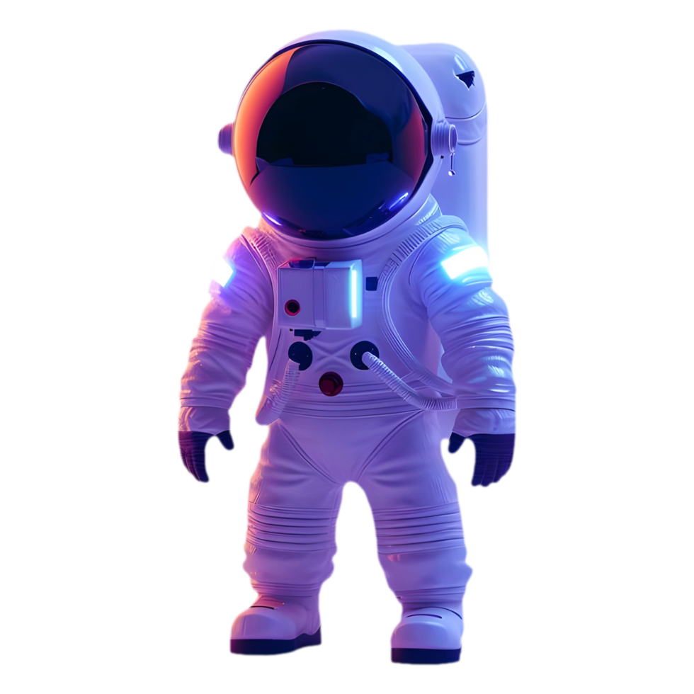 AI generated Png of Astronaut against transparent Background