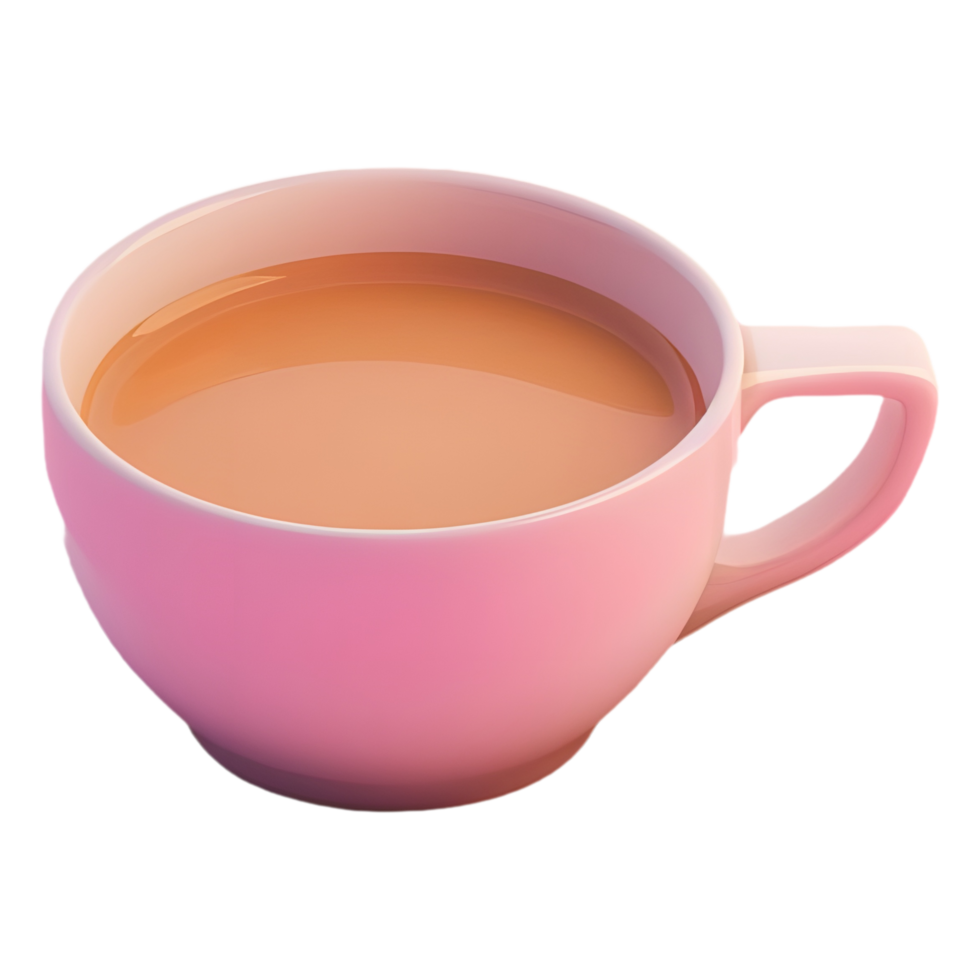 ai generiert png von Tee Tasse Kaffee gegen transparent Hintergrund