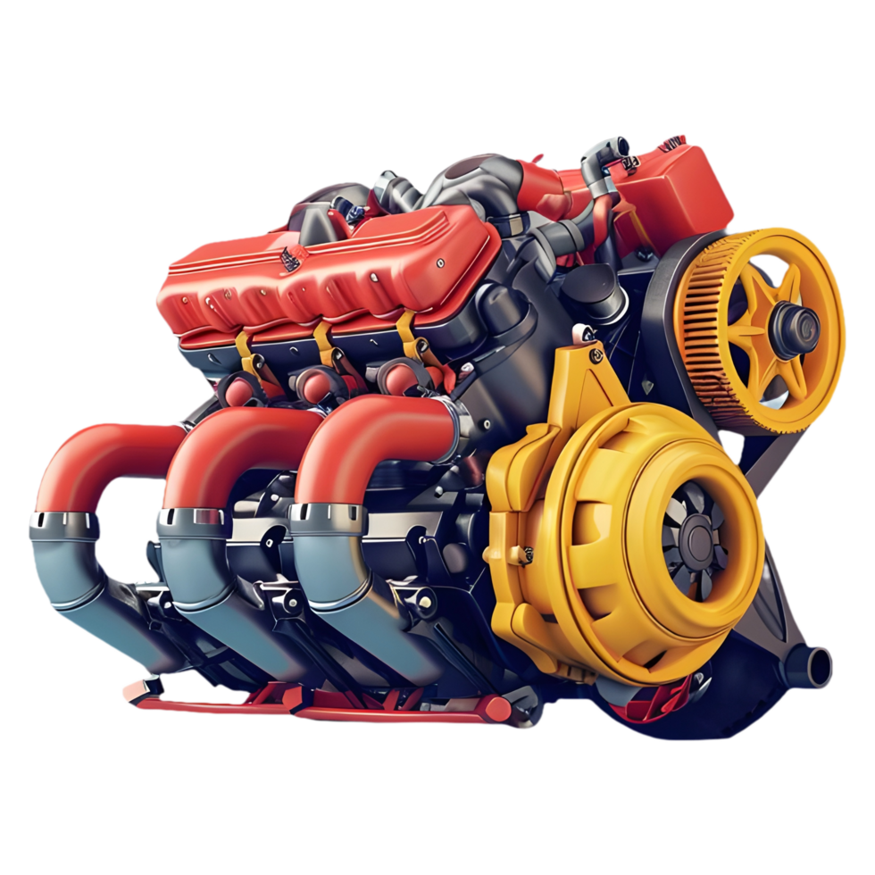 AI generated Png of Car engine against transparent Background 38777246 PNG