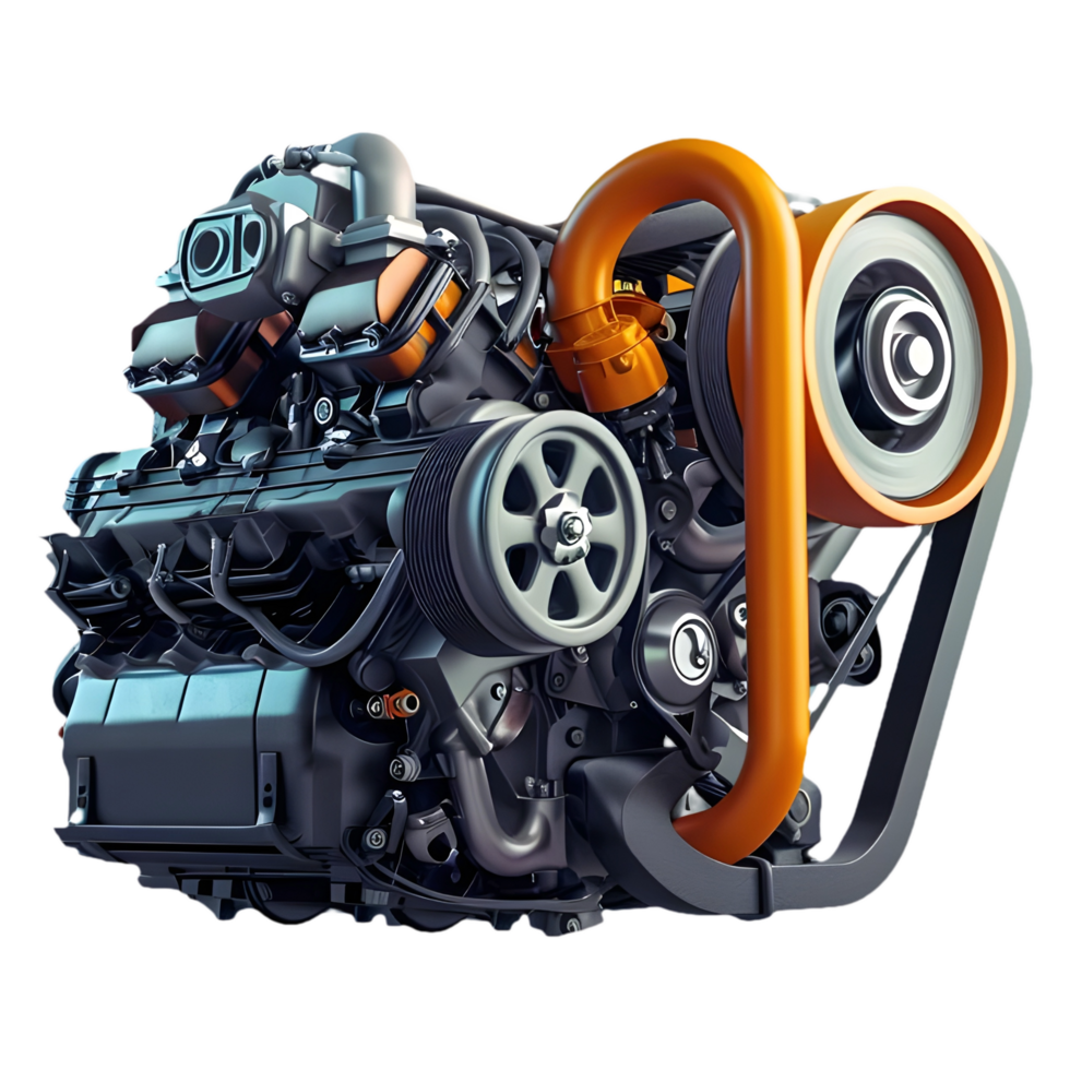 AI generated Png of Car engine against transparent Background 38777250 PNG