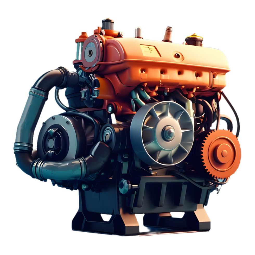 AI generated Png of Car engine against transparent Background 38777266 PNG