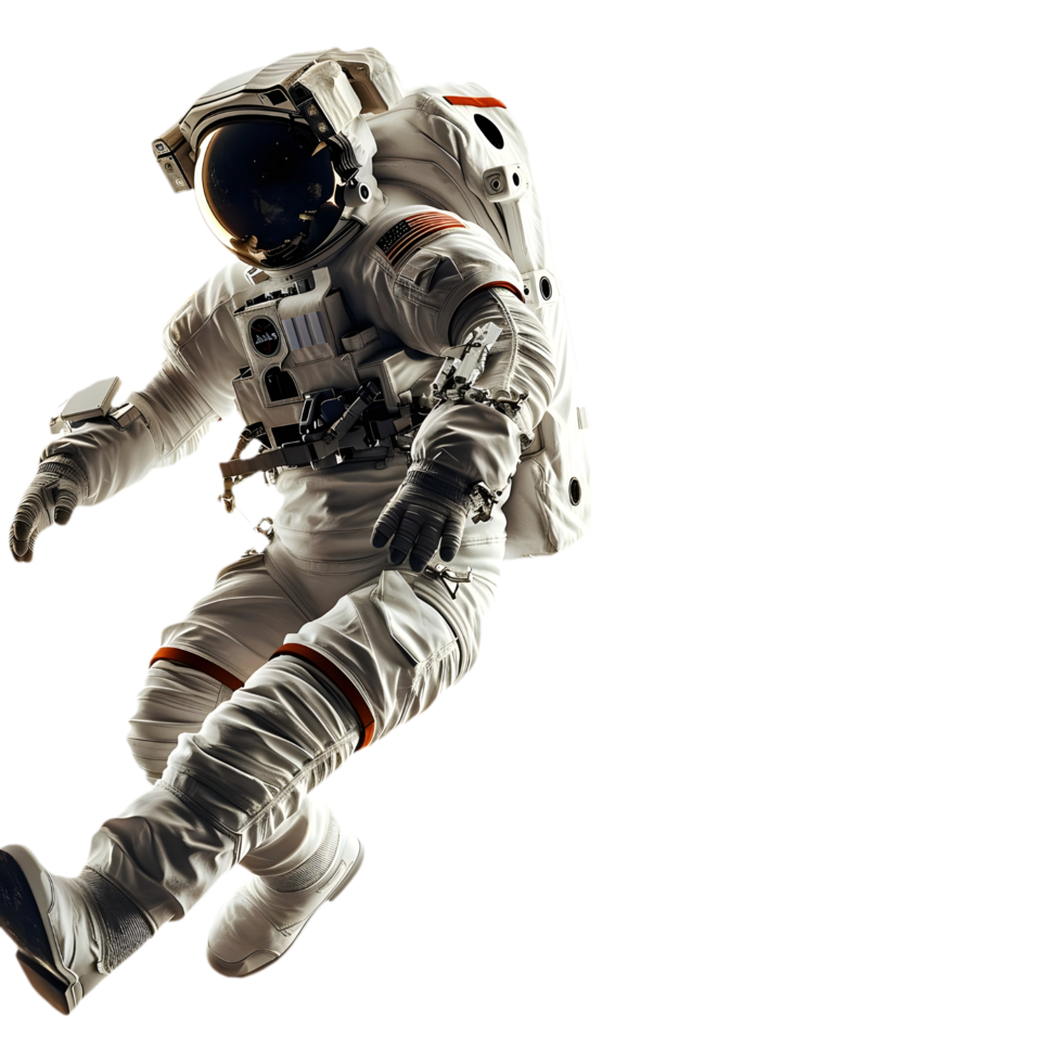 AI generated Png of Astronaut against transparent Background