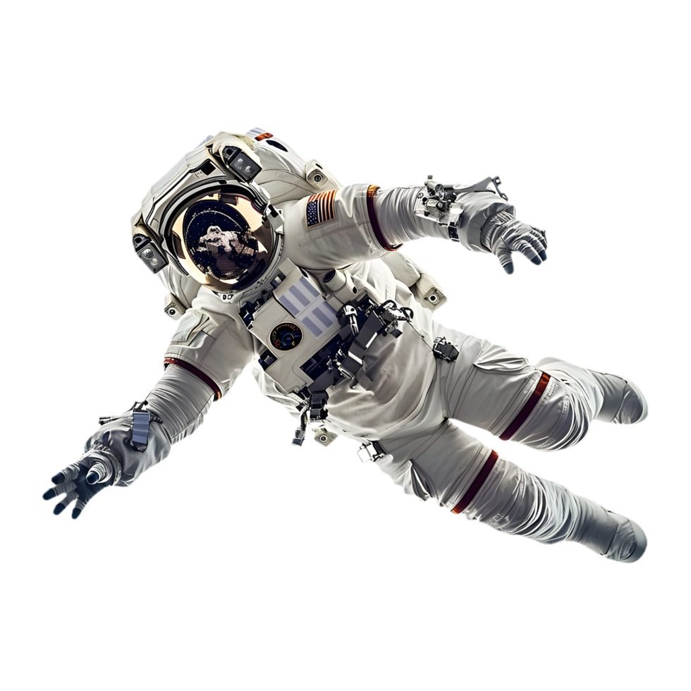 AI generated Png of Astronaut against transparent Background