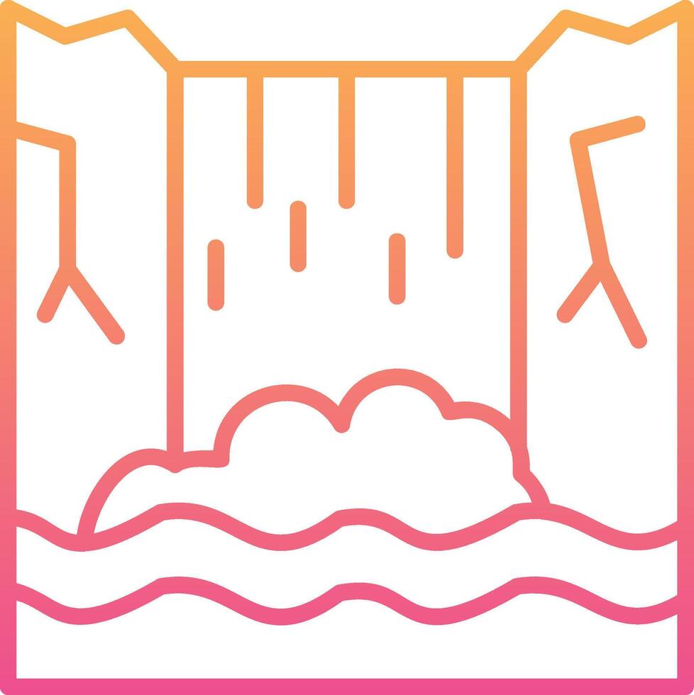 Waterfall Vector Icon