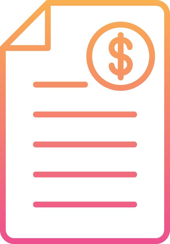Shopping Invoice Vector Icon