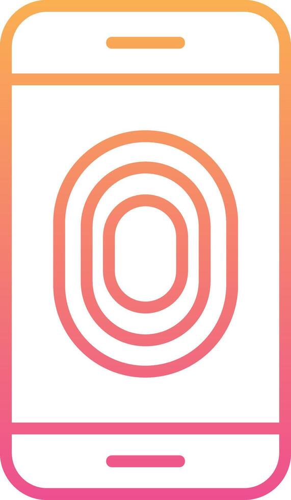 Unlocked Fingerprint Vector Icon
