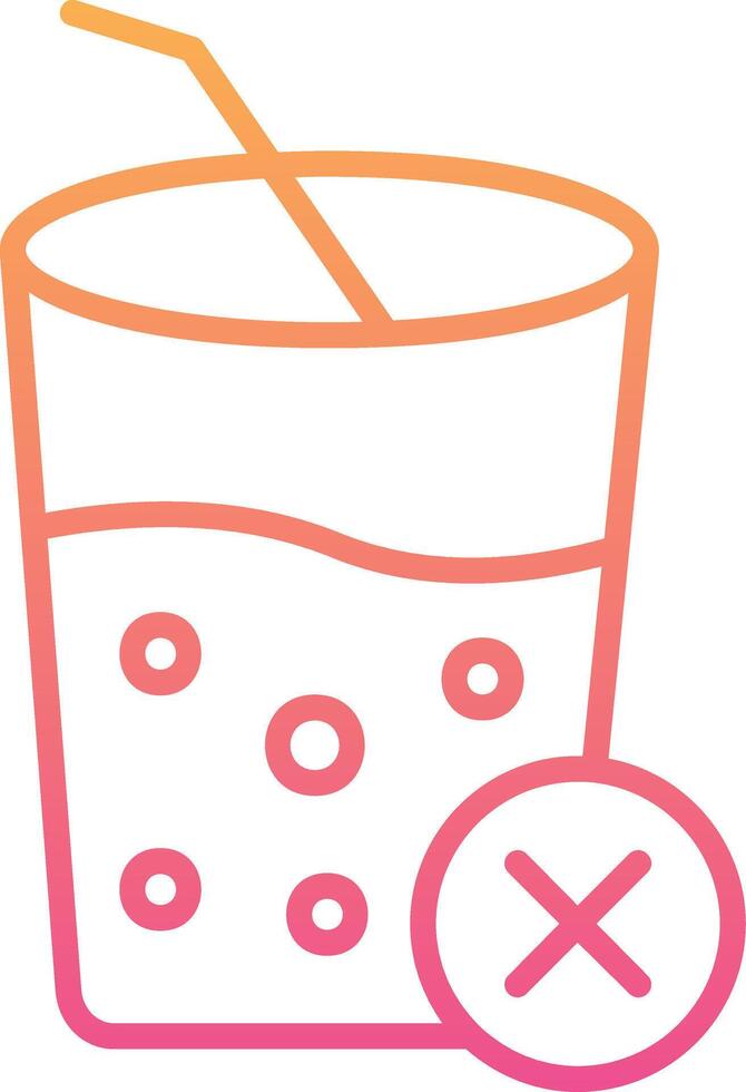 No juices Vector Icon