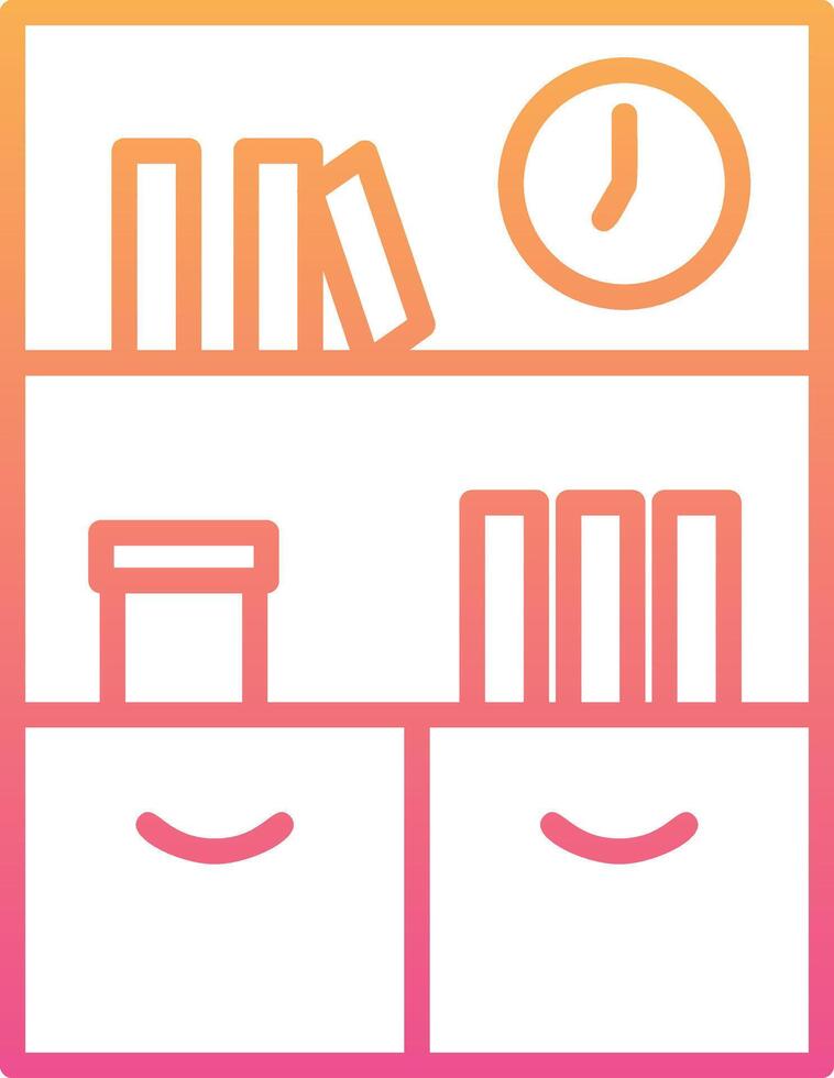Bookshelf Vector Icon
