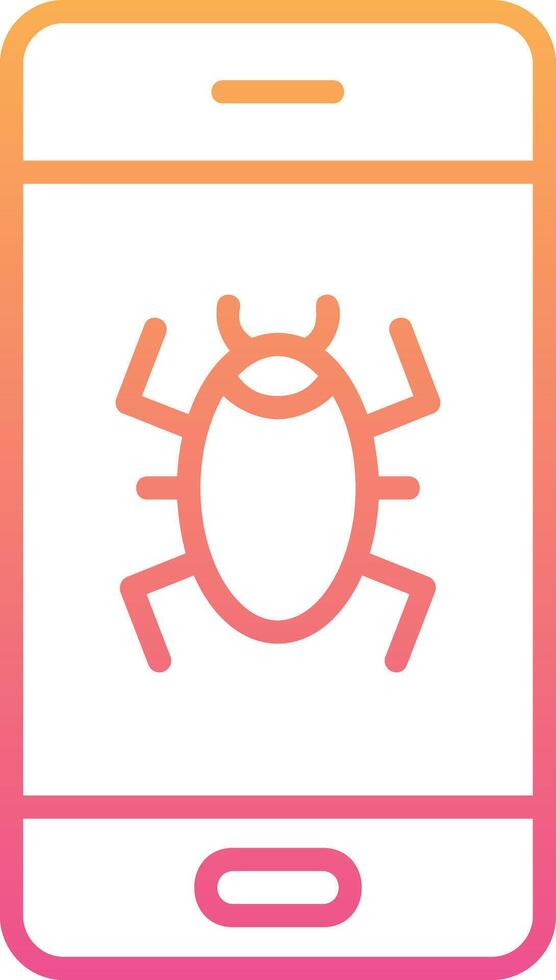 Mobile Virus Vector Icon