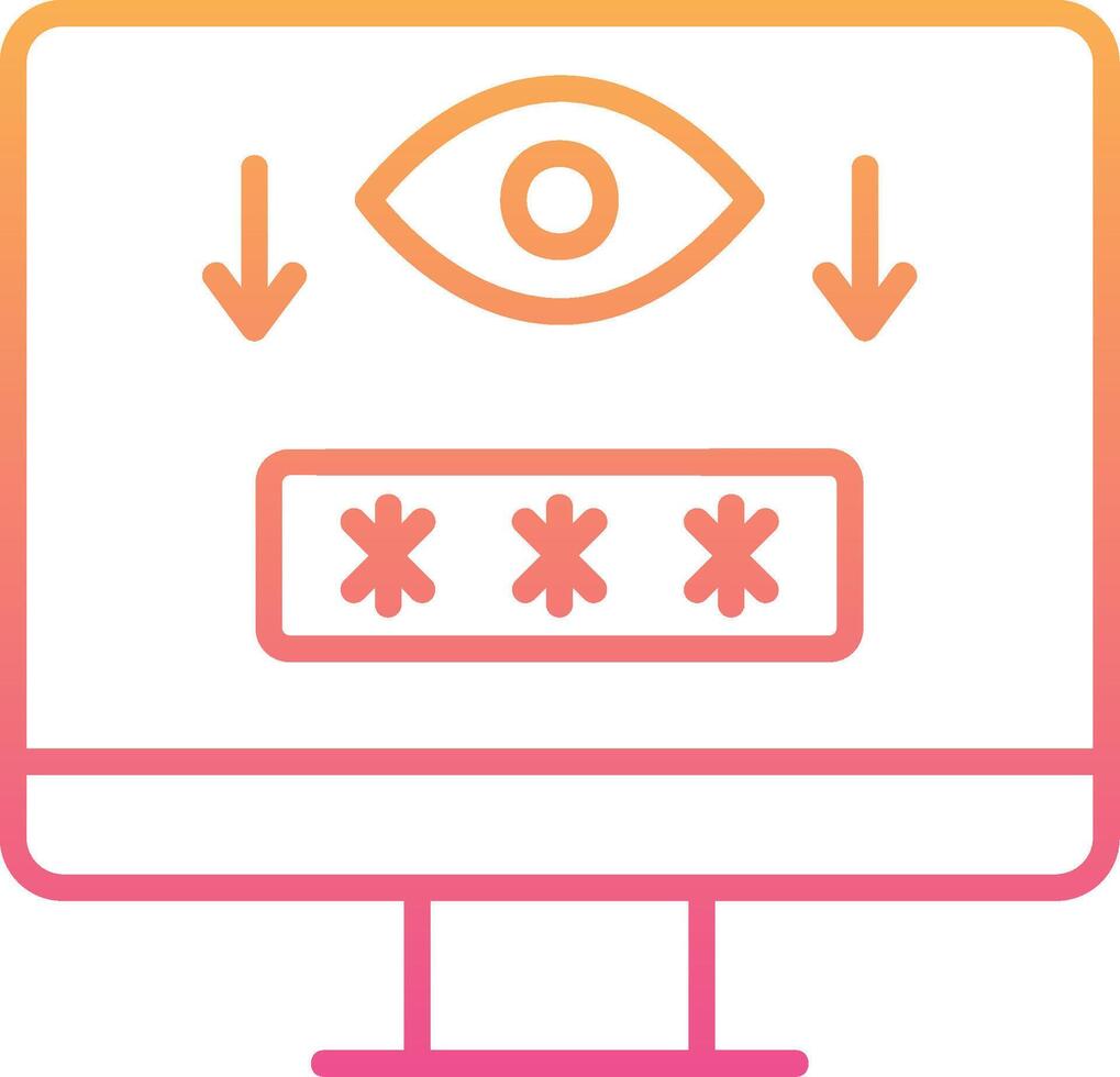 Computer Spyware Vector Icon