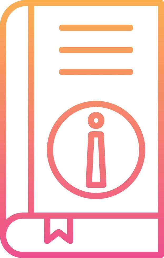 Book Information Vector Icon