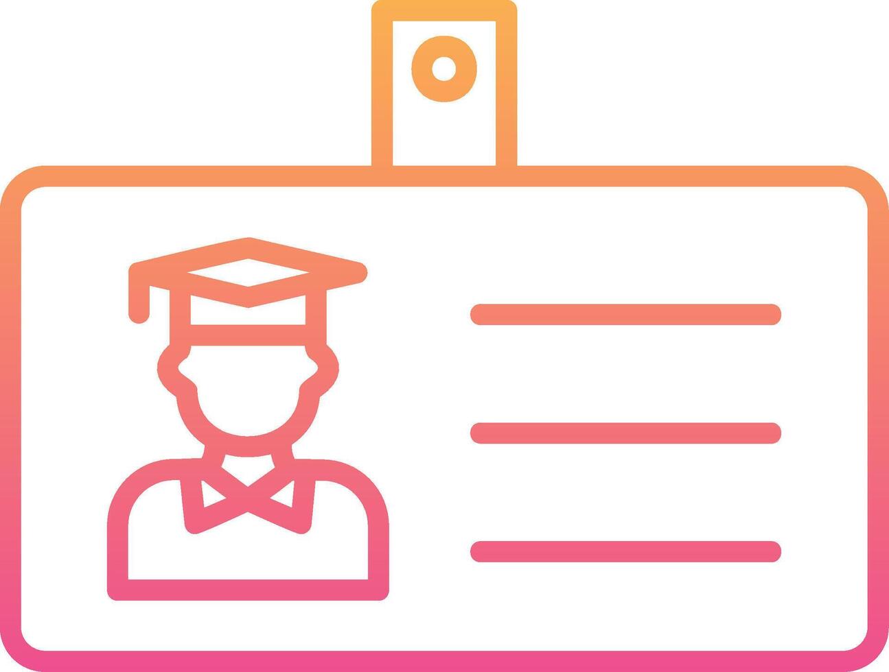 Student Id Card Vector Icon