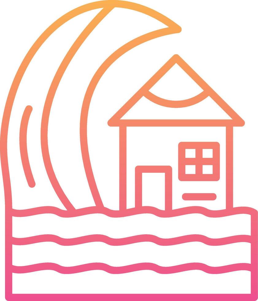 tsunami vector icono