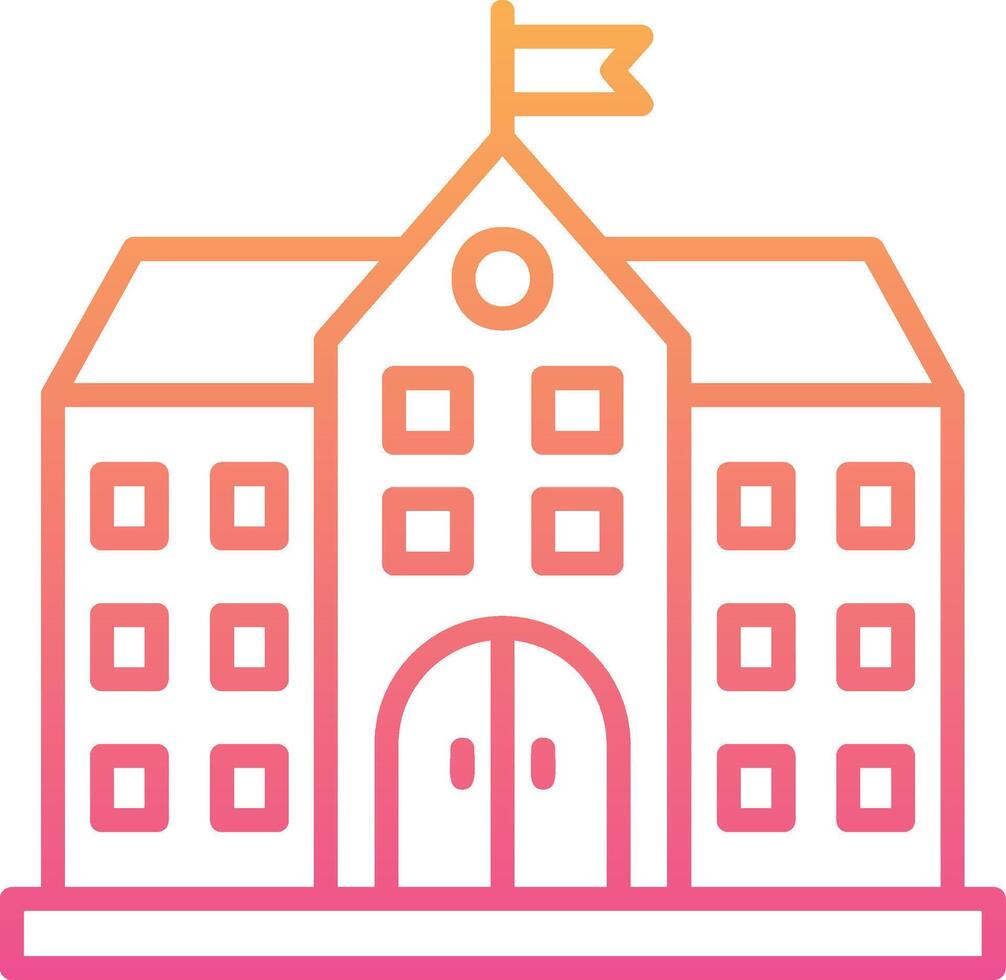 University Building Vector Icon