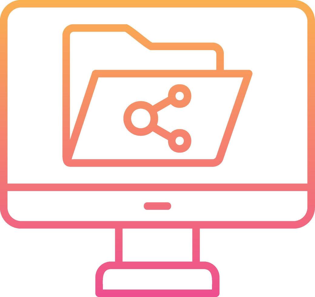File Sharing Vector Icon