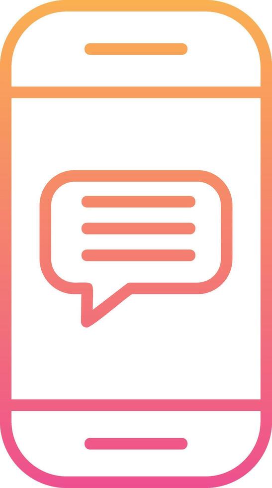 Phone Message Vector Icon