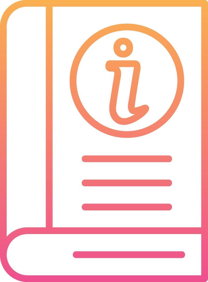 Information Book Vector Icon