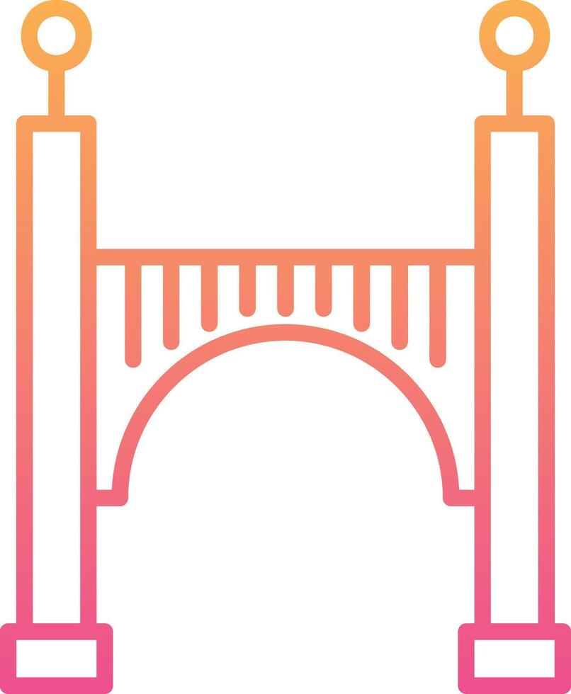 icono de vector de puente