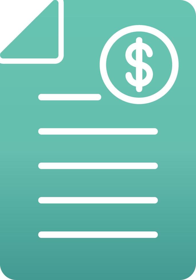 Shopping Invoice Vector Icon