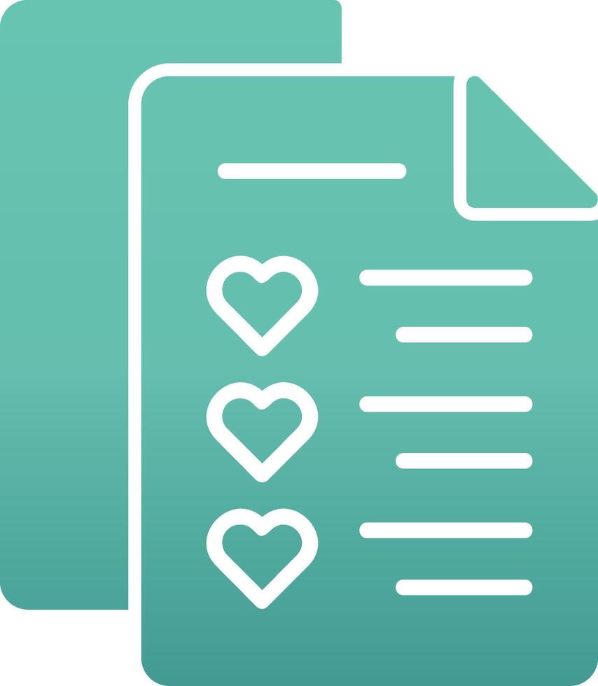 Wishlist Vector Icon