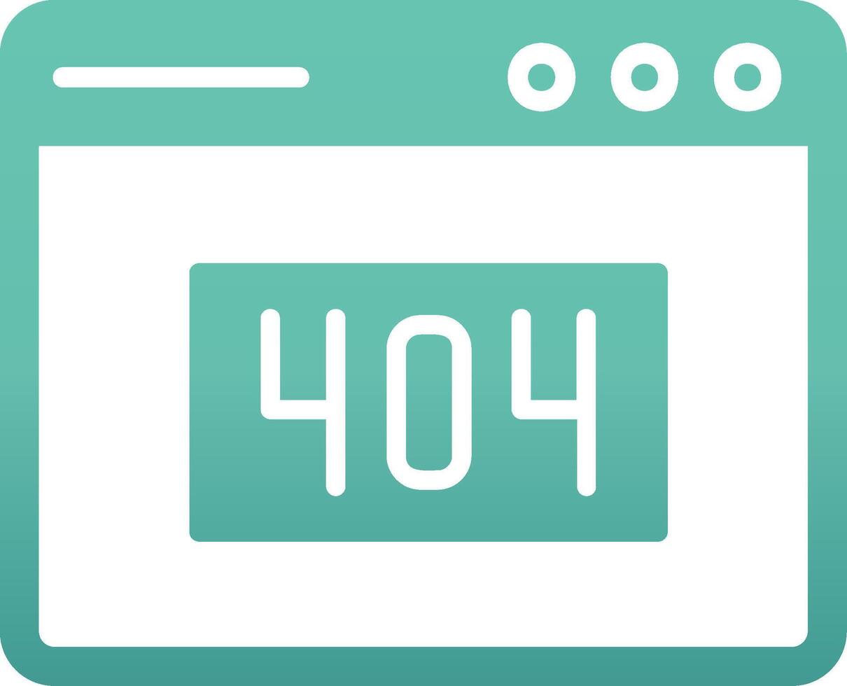 404 Error Vector Icon