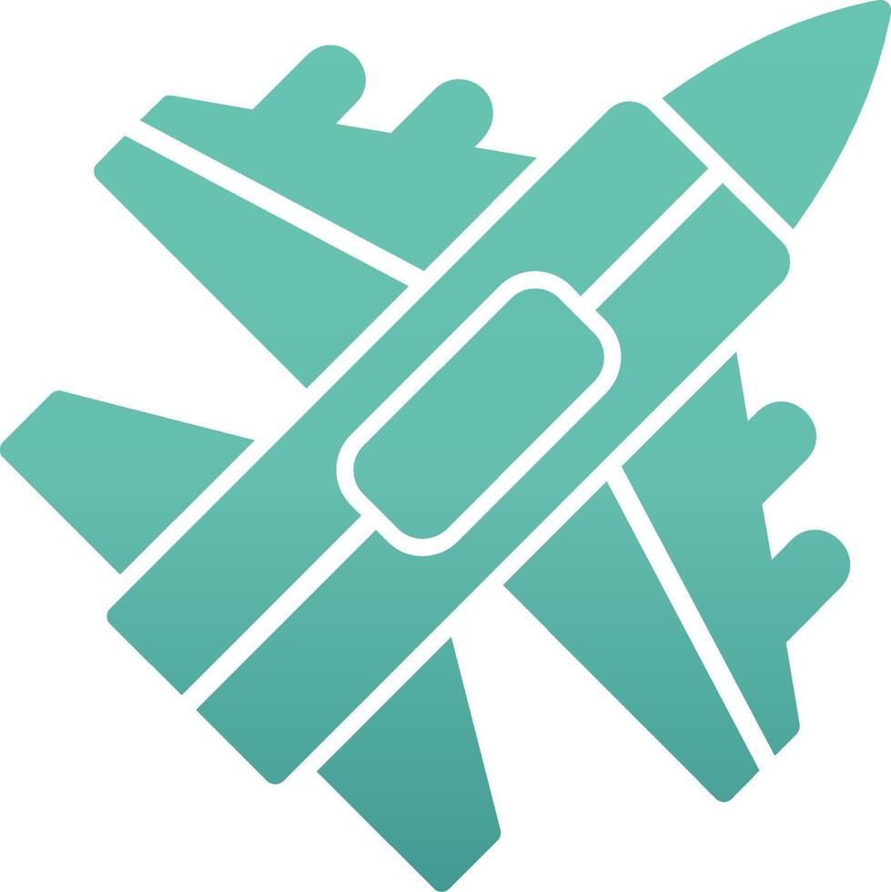 Jet Fighter Vector Icon