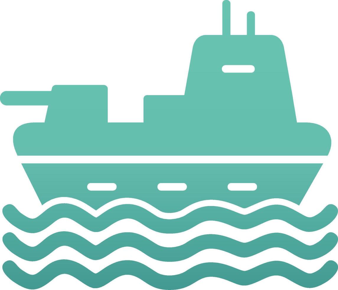Military Ship Vector Icon
