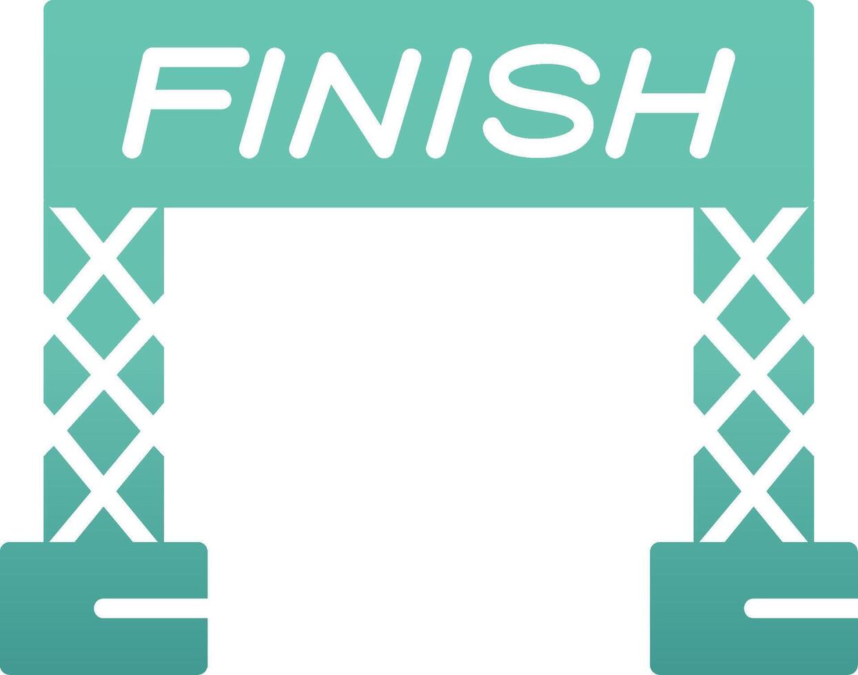 Finish Line Vector Icon