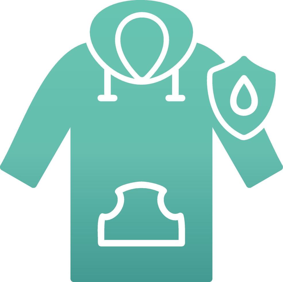 Waterproof Hoodie Vector Icon