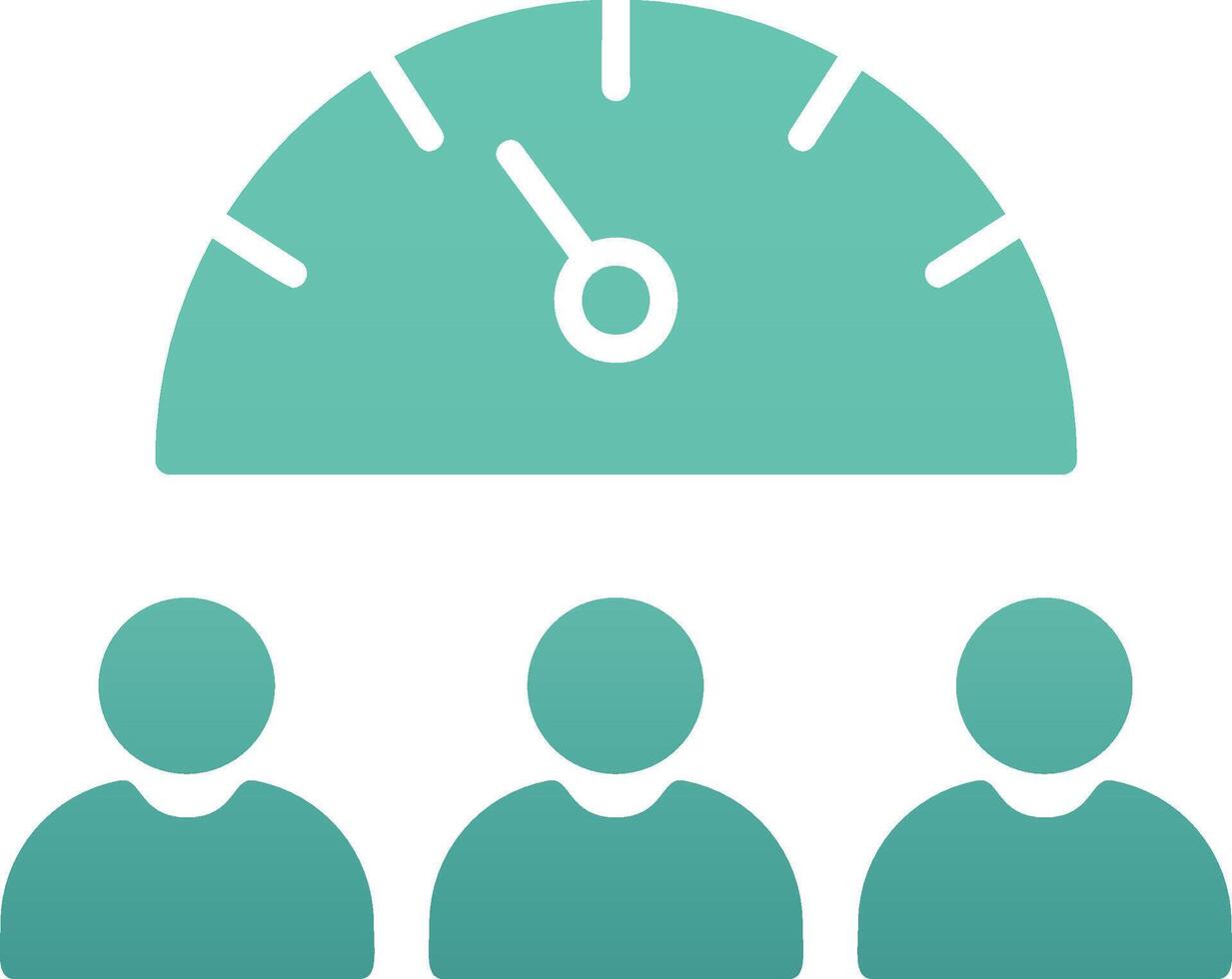 Team Work Speed Vector Icon