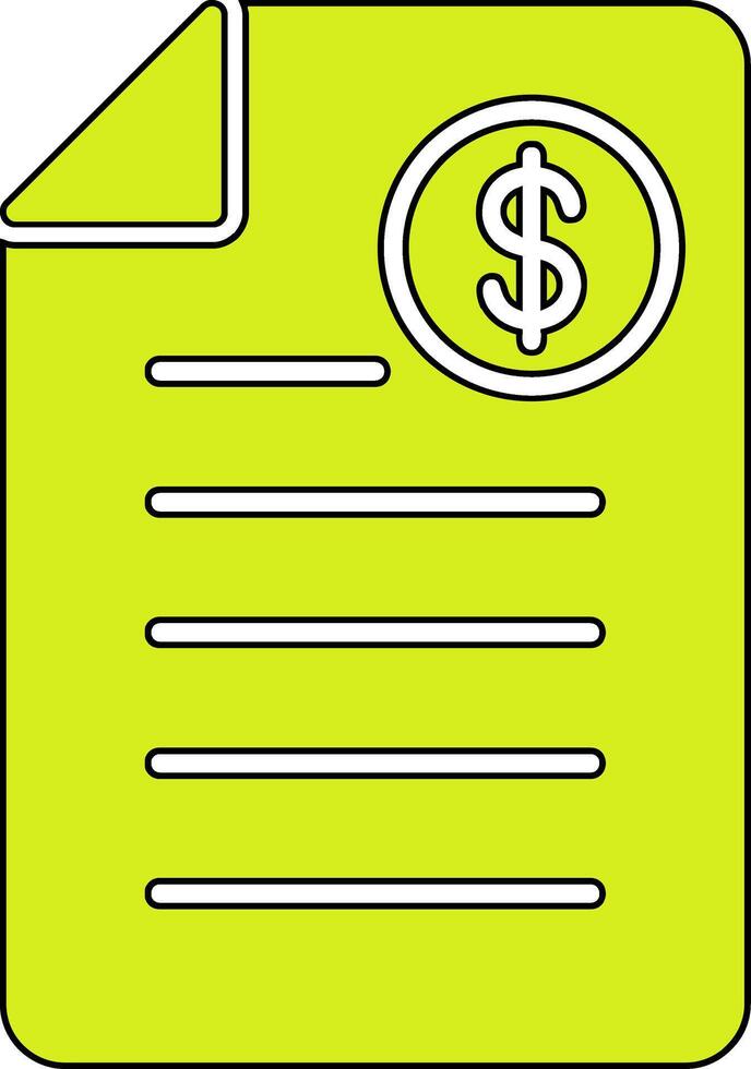 Shopping Invoice Vector Icon