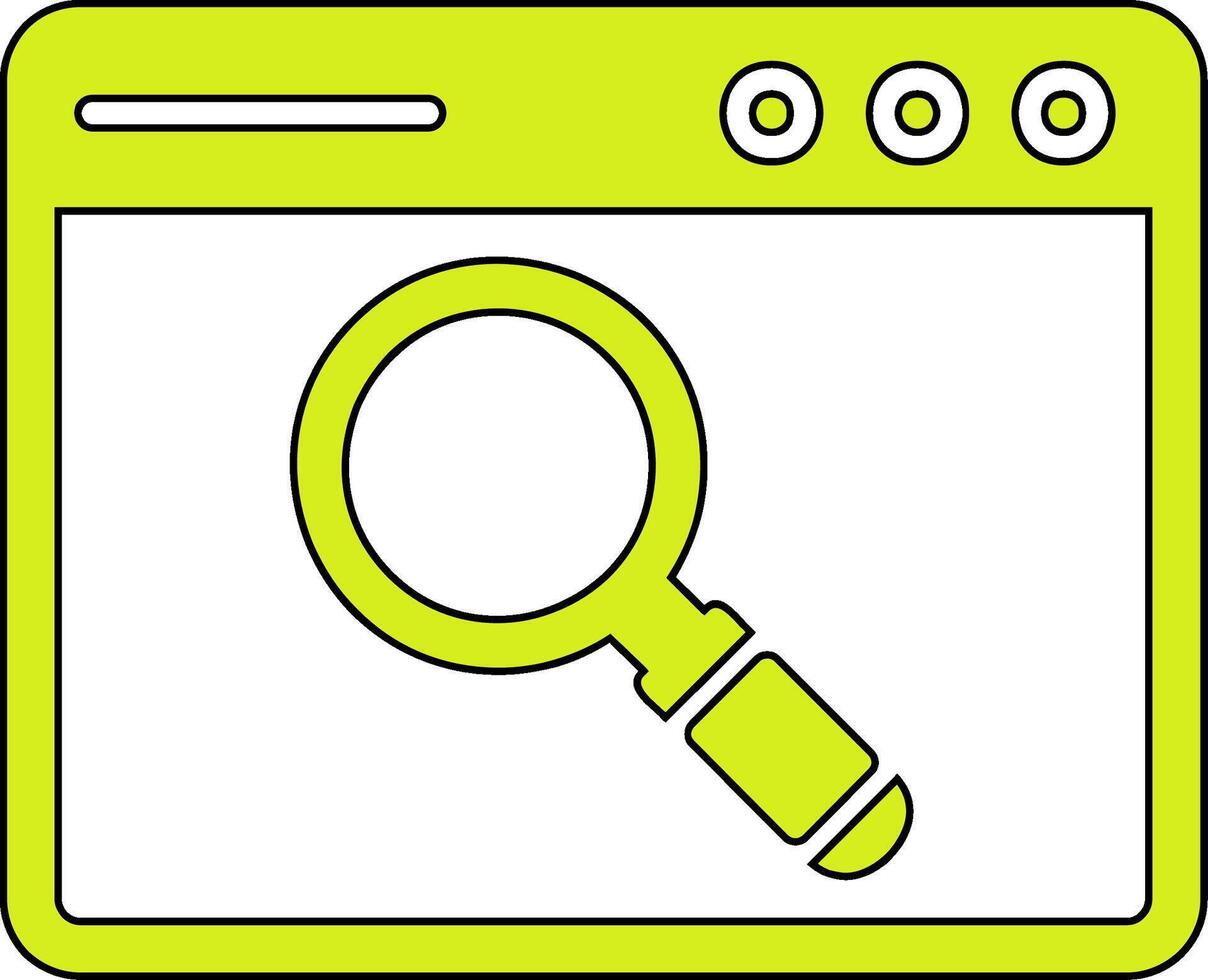 Browser Searching Vector Icon