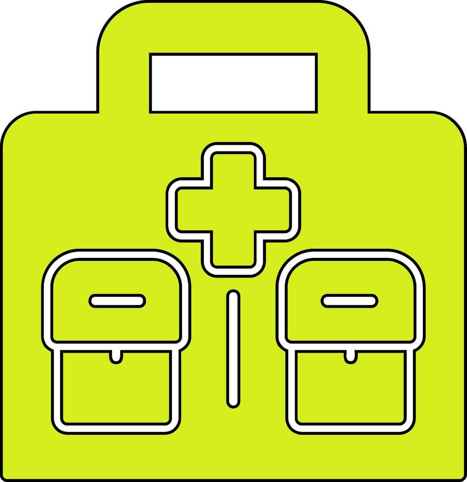 Military First Aid Kit Vector Icon