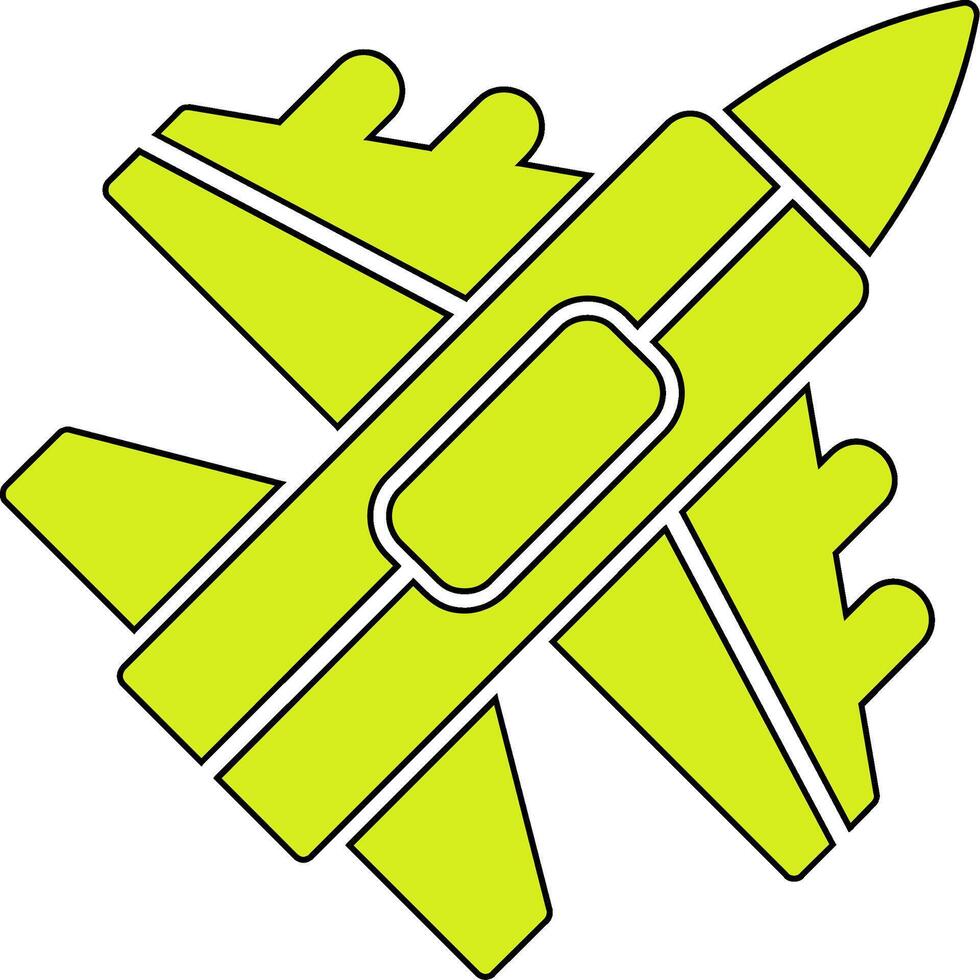 Jet Fighter Vector Icon