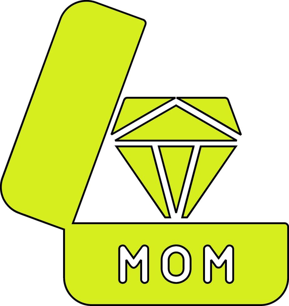 icono de vector de diamante