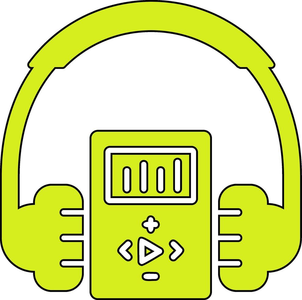 icono de vector de auriculares