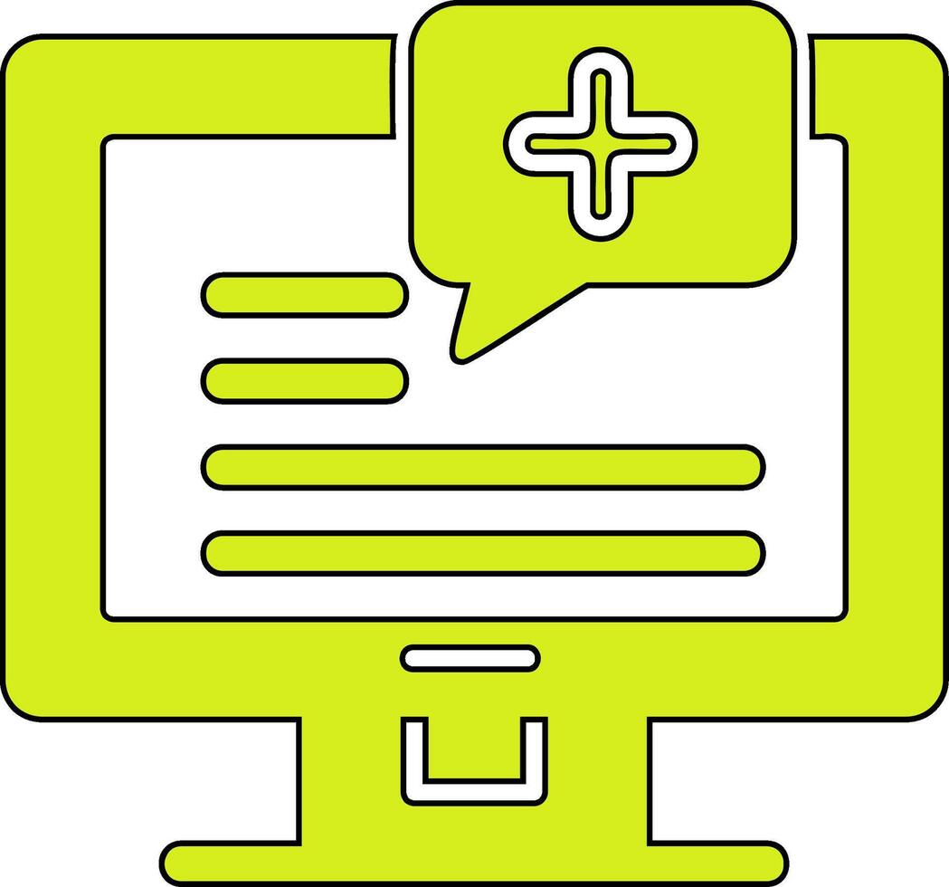 Medical Notification Vector Icon