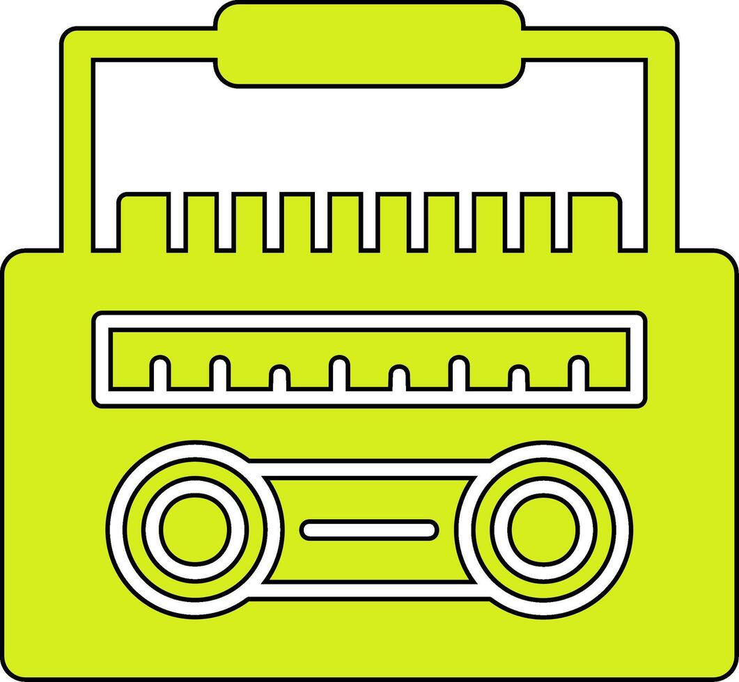 radio casete vector icono