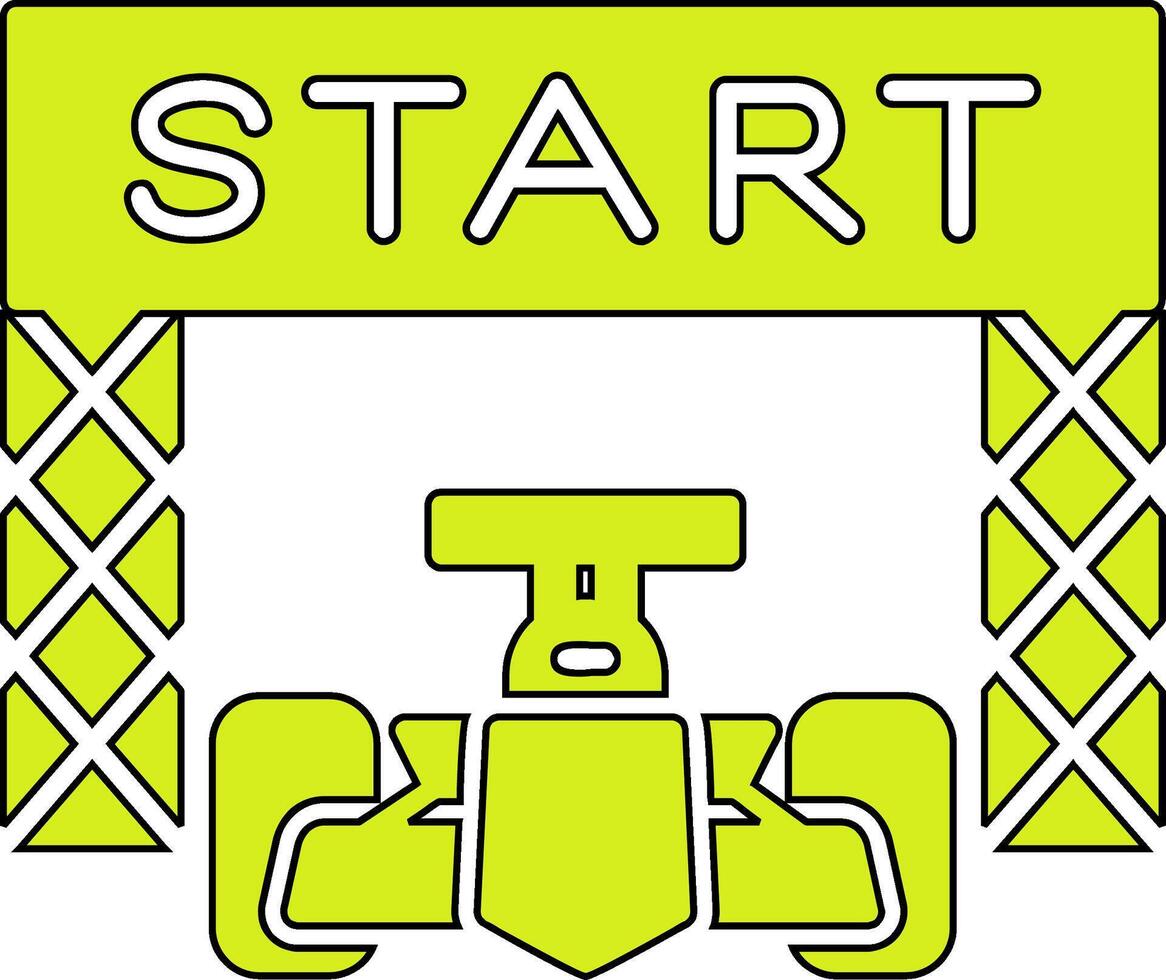 Starting Race  Vector Icon