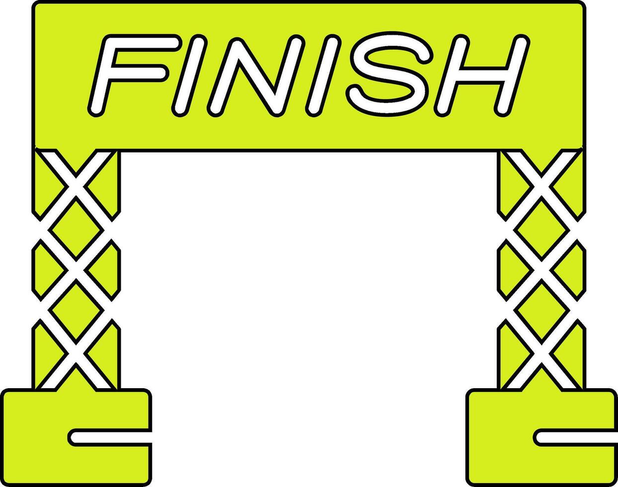 Finish Line Vector Icon