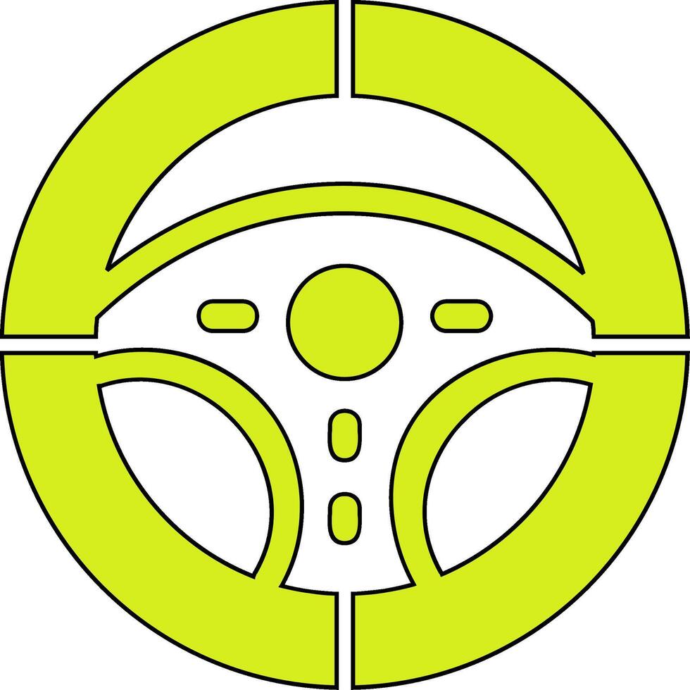 Steering Wheel Vector Icon