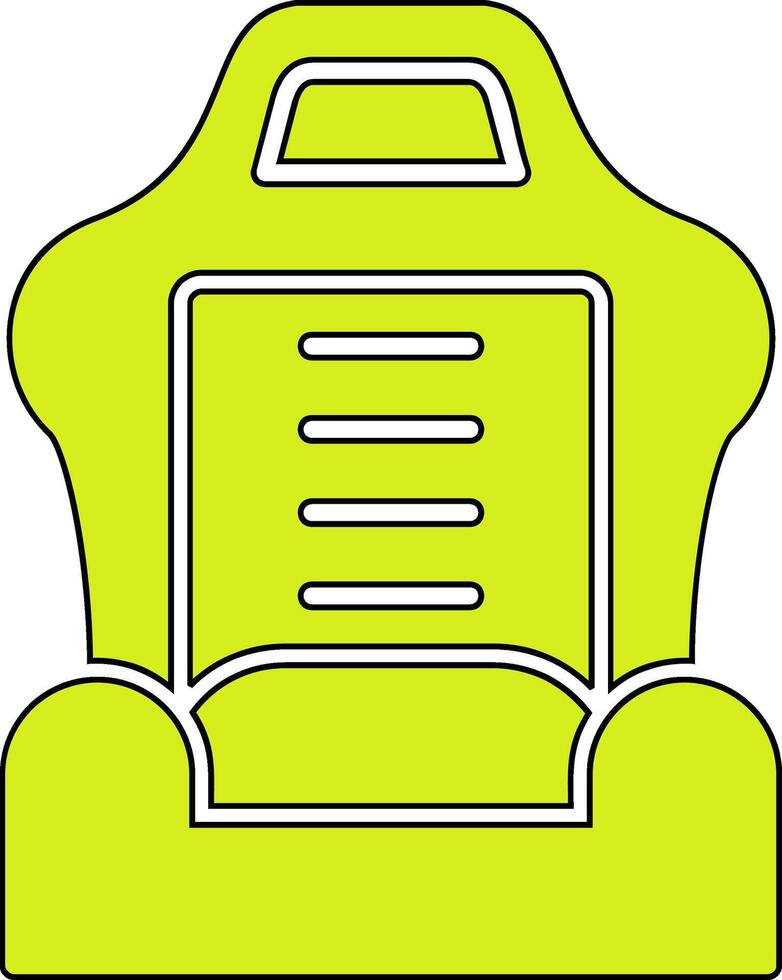 Car Seat Vector Icon