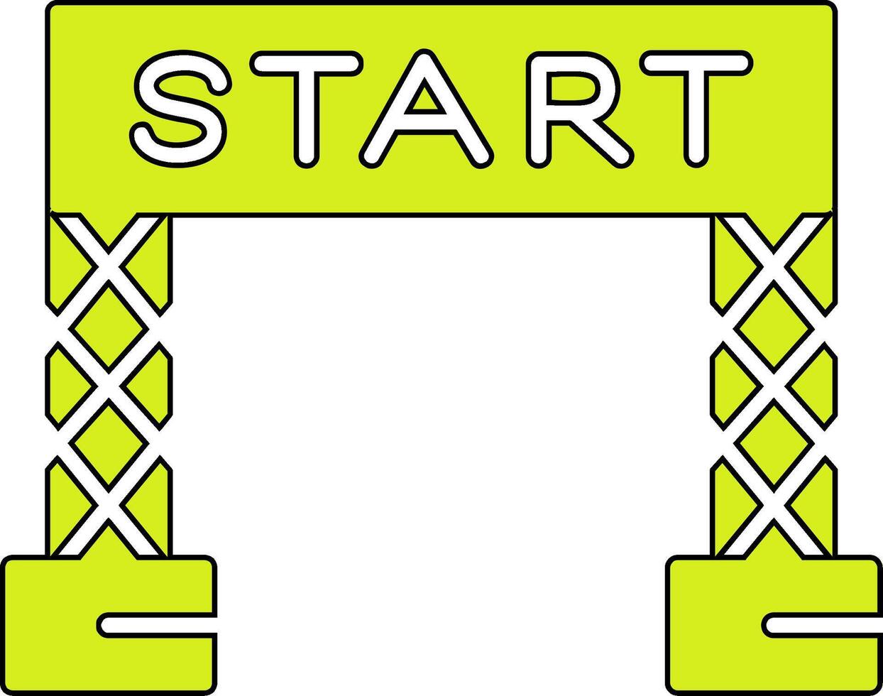 Start Line Vector Icon