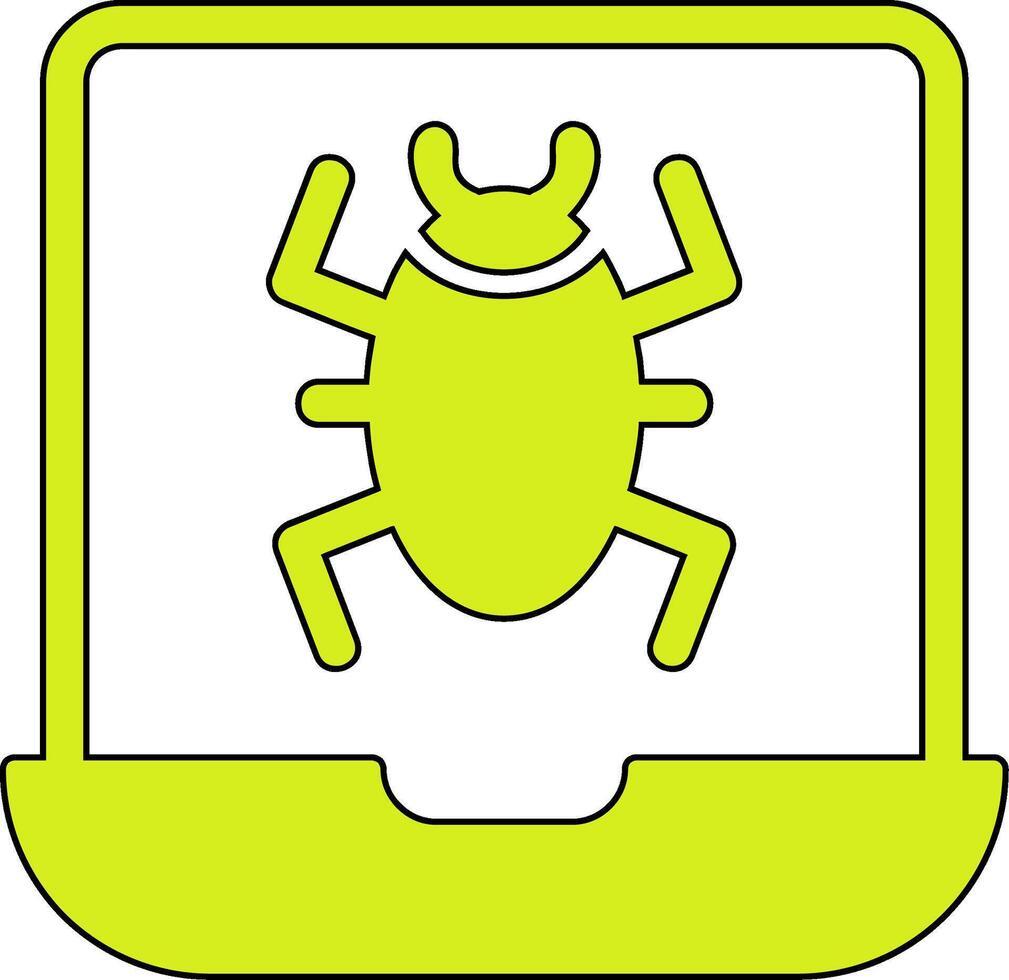 icono de vector infectado