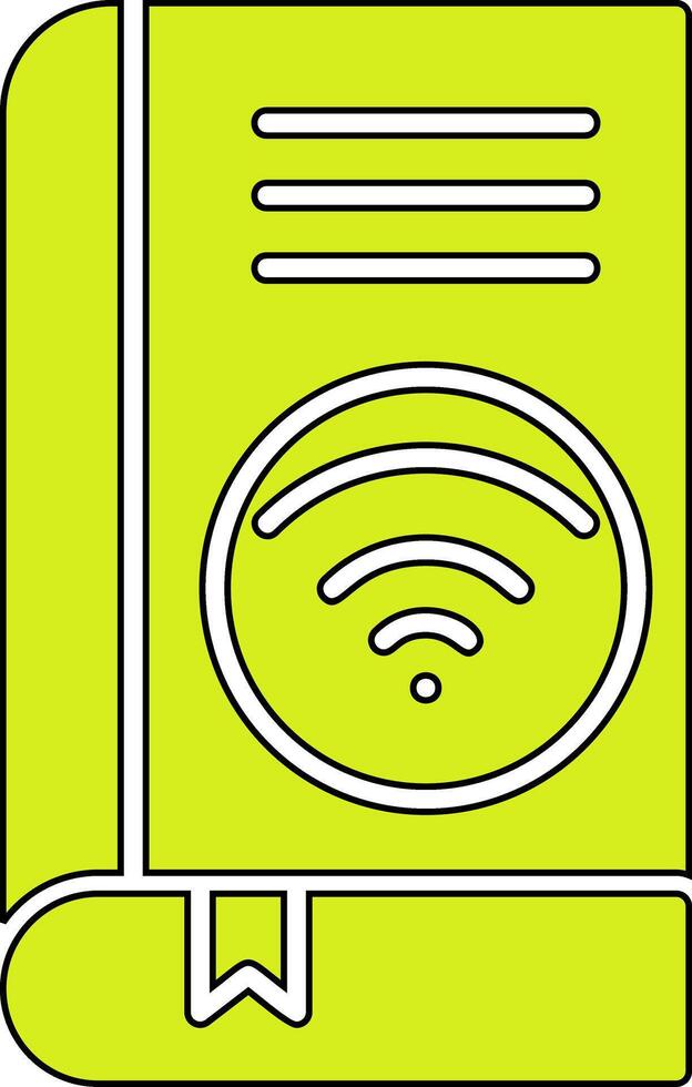 Wifi book Vector Icon