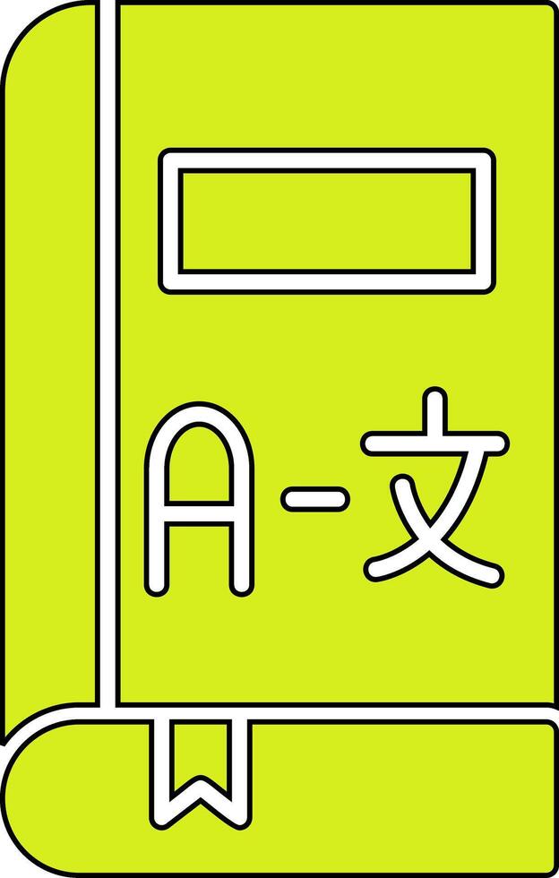 Translate Book Vector Icon