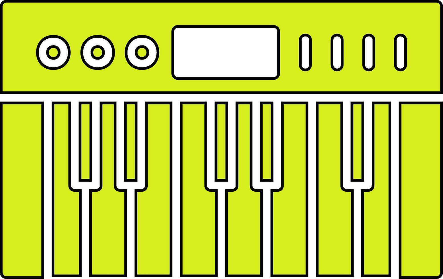 icono de vector de piano